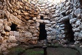 Sala 3, gigantografia dell'interno del nuraghe Funtana